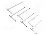Wrench-set; hex key; Kind of handle: T; 6pcs. BETA