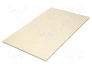 Sheet; Dim: 610x1000mm; Thk: 20mm; natural; 0.61m2 MITSUBISHI CHEMICAL ADV. MATERIALS