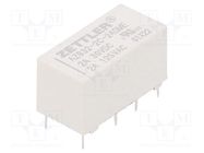 Relay: electromagnetic; DPDT; Ucoil: 24VDC; 3A; 2A/125VAC; 2A/30VDC ZETTLER