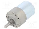 Motor: DC; with gearbox; 12÷24VDC; 3A; Shaft: D spring; 1000rpm POLOLU