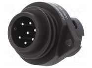 Connector: circular; 250V; 10A; PIN: 7; socket; male; screw terminal BINDER