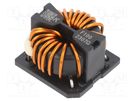 Inductor: wire with current compensation; THT; 1mH; 6.23mΩ; SCF KEMET