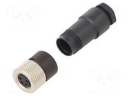 connector M8 connector,female, 4 pin, IP67 BINDER