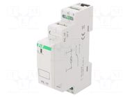 Relay: installation; monostable; SPDT; Ucoil: 24VAC,24VDC; 16A F&F