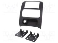 Radio frame; Jeep; 2 DIN; matt black METRA