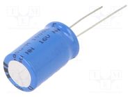 Capacitor: electrolytic; THT; 1mF; 16VDC; Ø12.5x20mm; Pitch: 5mm VISHAY