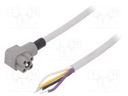 Connector: rectangular; G; plug; female; PIN: 4; IP65; grey; 50V; 10A HIRSCHMANN