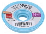 Tape: desoldering; halide-free,rosin; W: 2.5mm; L: 1.5m KONTAKT CHEMIE