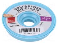 Tape: desoldering; halide-free,rosin; W: 2.5mm; L: 1.5m KONTAKT CHEMIE