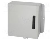 Enclosure: wall mounting; X: 500mm; Y: 500mm; Z: 210mm; ARCA; grey FIBOX