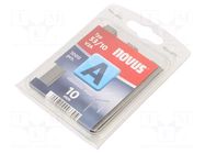 Staples; Width: 11.6mm; L: 10mm; stainless steel; 1000pcs; TYP A 53 NOVUS