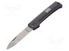 Knife; for cables,universal; Tool length: 195mm; folding NWS