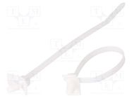 Cable tie; with fixing lugs; L: 132mm; W: 4.8mm; polyamide; 222N PANDUIT