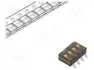 Switch: DIP-SWITCH; Poles number: 4; OFF-ON; 0.025A/24VDC; Pos: 2 ECE