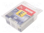 Nails; Ø: 1.2mm; L: 30mm; 2600pcs; TYP E J/30 NOVUS