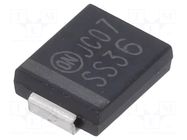 Diode: Schottky rectifying; SMC; SMD; 60V; 3A; reel,tape; 2.27W ONSEMI