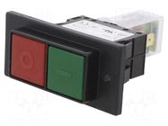 Circuit breaker; Urated: 240VAC; 60VDC; 20A; DPST; Poles: 2; flange SCHURTER