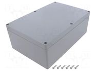 Enclosure: multipurpose; X: 160mm; Y: 240mm; Z: 90mm; ABS; light grey GAINTA