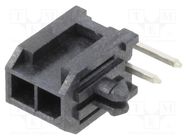 Socket; wire-board; male; Minitek® Pwr 3.0; 3mm; PIN: 2; THT; 5A Amphenol Communications Solutions
