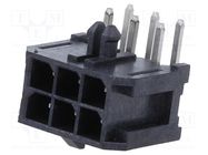 Socket; wire-board; male; Minitek® Pwr 3.0; 3mm; PIN: 6; THT; 5A Amphenol Communications Solutions