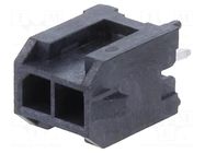 Connector: wire-board; socket; male; PIN: 2; Minitek® Pwr 3.0; THT AMPHENOL COMMUNICATIONS SOLUTIONS