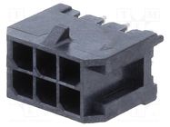Socket; wire-board; male; Minitek® Pwr 3.0; 3mm; PIN: 6; THT; 5A Amphenol Communications Solutions