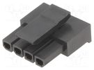 Plug; wire-board; female; Minitek® Pwr 3.0; 3mm; PIN: 4; -40÷105°C Amphenol Communications Solutions