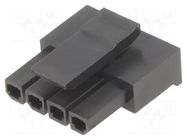 Connector: wire-board; plug; female; PIN: 4; Minitek® Pwr 3.0; 3mm AMPHENOL COMMUNICATIONS SOLUTIONS