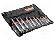Wrench-set; box; tool steel; 10pcs. BAHCO