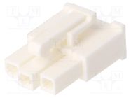 Plug; wire-wire/PCB; female; Minitek® Pwr 4.2; 4.2mm; PIN: 3; FCI Amphenol Communications Solutions