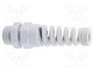 Cable gland; with strain relief; M20; 1.5; IP68; polyamide; grey HUMMEL