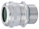Cable gland; with long thread; NPT1/2"; IP68; stainless steel HUMMEL