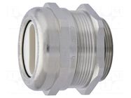 Cable gland; M50; 1.5; IP68; brass; Body plating: nickel HUMMEL