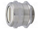 Cable gland; PG48; IP68; brass; Body plating: nickel; 38x12mm HUMMEL