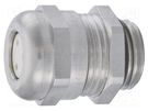 Cable gland; multi-hole; PG13,5; IP68; brass; Body plating: nickel HUMMEL