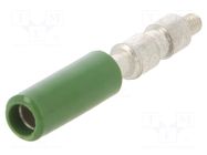 Test socket; Entrelec; green TE Connectivity