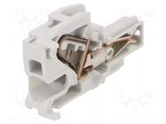 Plug; Entrelec; 600V; spring clamp; grey; polyamide; 26AWG÷10AWG TE Connectivity