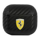 Ferrari FESA3CABK AirPods 3 cover black/black On Track PU Carbon, Ferrari