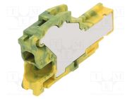 Plug; 0.2÷2.5mm2; ways: 1; terminals: 1; yellow-green; spring clamp TE Connectivity