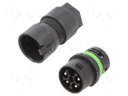 Connector: AC supply; screw terminal; male; 16A; 400V; ways: 4; 3+PE AAG STUCCHI