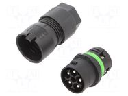 Connector: AC supply; screw terminal; male; 16A; 400V; ways: 5; 4+PE AAG STUCCHI