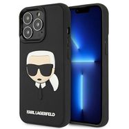 Karl Lagerfeld KLHCP13LKH3DBK iPhone 13 Pro / 13 6,1" czarny/black hardcase 3D Rubber Karl`s Head, Karl Lagerfeld