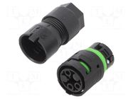 Connector: AC supply; screw terminal; female; 16A; 400V; ways: 3 AAG STUCCHI