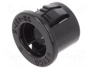 Grommet; Ømount.hole: 11.1mm; Øhole: 7.92mm; polyamide; black KEYSTONE