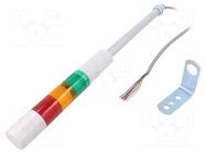 Signalling column; red/amber/green; LED; 24VDC; IP54; LR; ABS PATLITE