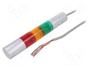 Signalling column; red/amber/green; LED; 24VDC; IP65; LR; ABS PATLITE