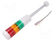 Signalling column; red/amber/green; LED; 24VDC; IP65; LR6; ABS PATLITE