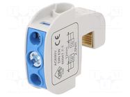 Splice terminal: rail; 114A; 690V; busbar; screw terminal; blue SIMET