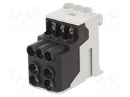 Splice terminal: distribution block; 10mm2,25mm2; ways: 1; black SIMET