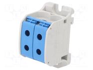 Splice terminal: rail; STB; 150A; 1kV; screw terminal; blue; 50mm2 SIMET